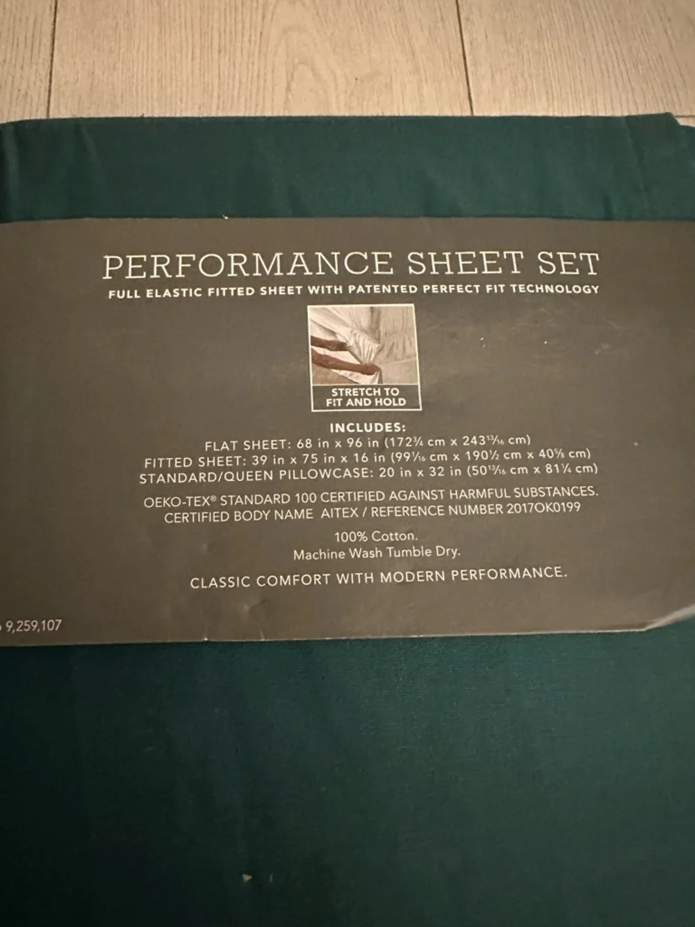 New Threshold performance twin bed sheet set- 400 thread count